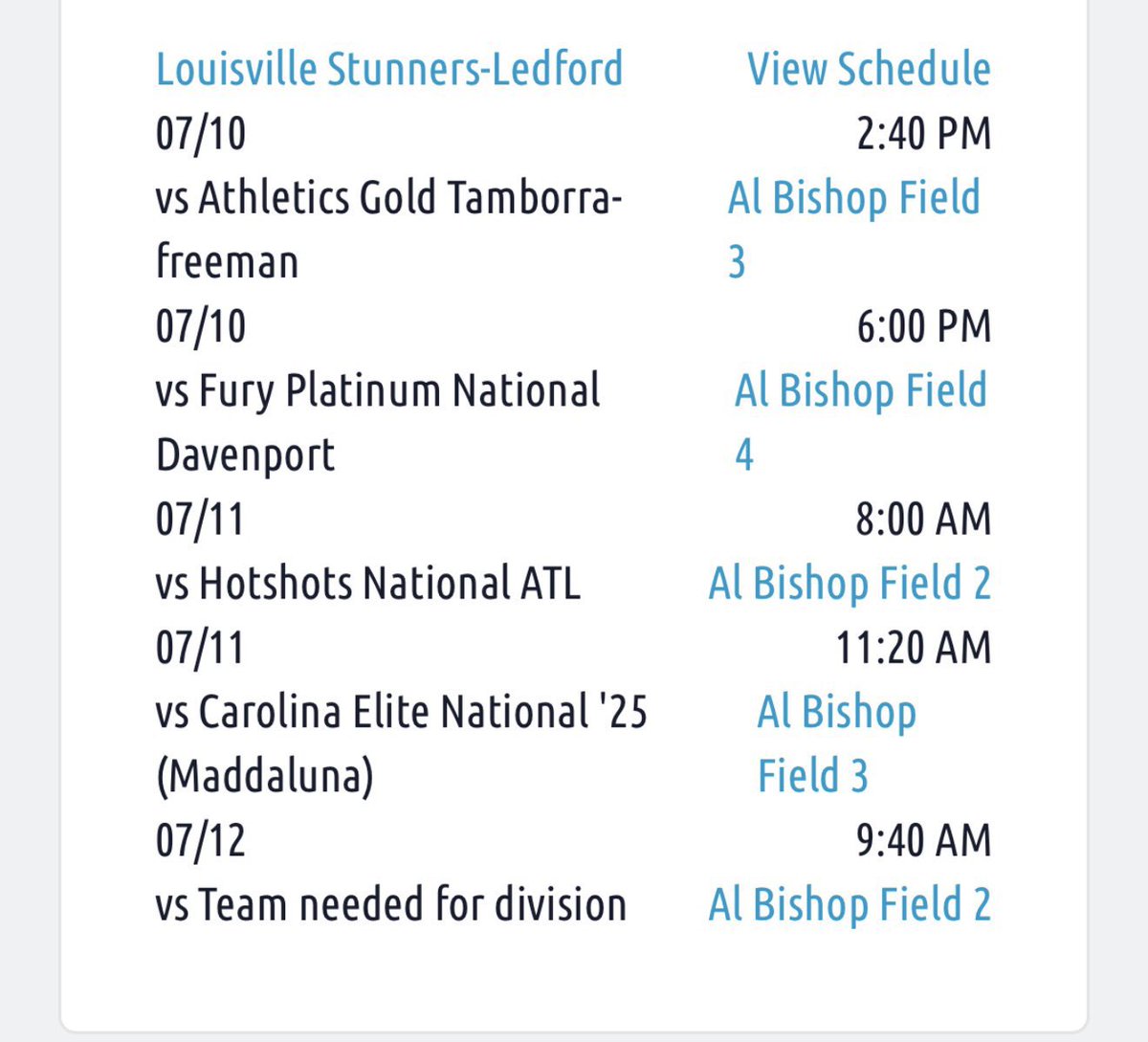 Time for Atlanta Legacy! Come see us!