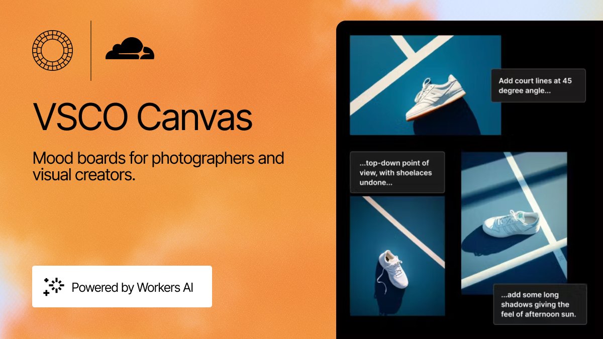 PeterSaulitis's tweet image. .@vsco Canvas live on @ProductHunt
Image gen at the edge with @CloudflareDev WorkersAI.
Vote: producthunt.com/products/vsco?…