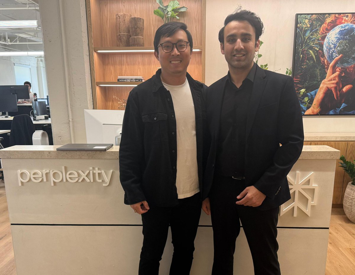 Bilal bin Saqib MBE (@bilalbinsaqib) on Twitter photo Every day in the Bay Area is a learning experience.
Great meeting the team at the <a href="/perplexity_ai/">Perplexity</a> office.
As Pakistan opens up to global innovators, technologies like Perplexity can help unlock new frontiers for students, and developers. Every day in the Bay Area is a learning experience.
Great meeting the team at the <a href="/perplexity_ai/">Perplexity</a> office.
As Pakistan opens up to global innovators, technologies like Perplexity can help unlock new frontiers for students, and developers.