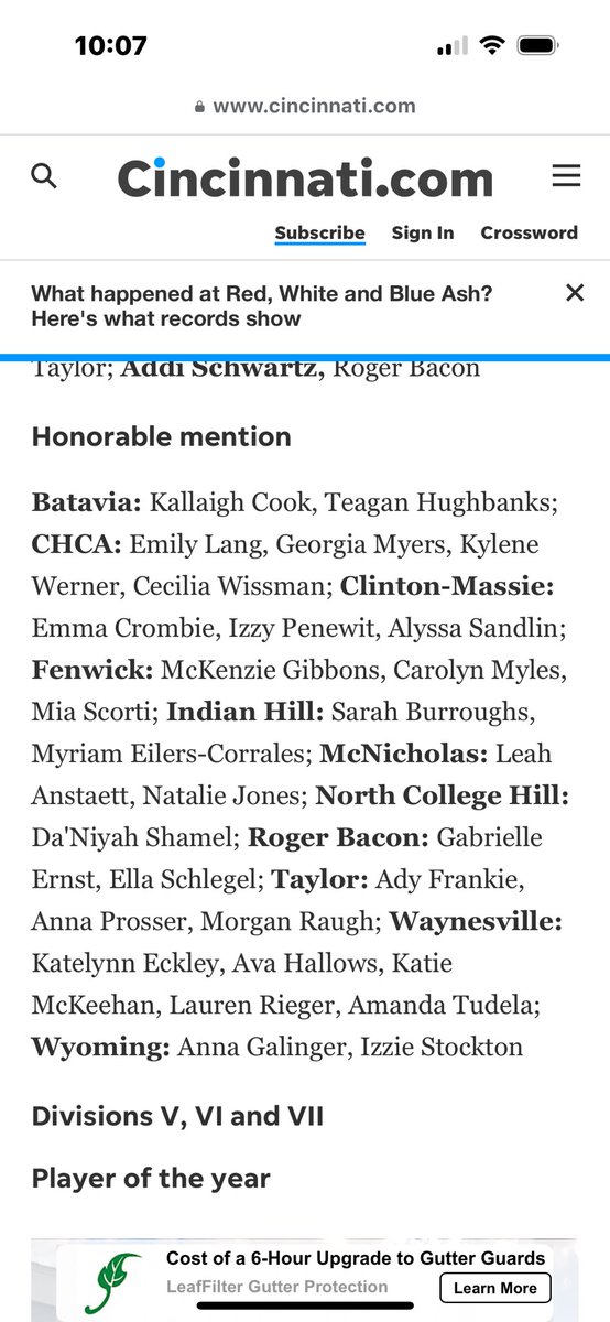 Ava Crombie (@avacrombie_2028) on Twitter photo So proud to be chosen for First Team All-City! Thank you for the Cincinnati Enquirer recognizing me. Congrats to my other school ball teammates and your achievements.
<a href="/ClintonMassieAD/">Clinton-Massie Athletics</a> So proud to be chosen for First Team All-City! Thank you for the Cincinnati Enquirer recognizing me. Congrats to my other school ball teammates and your achievements.
<a href="/ClintonMassieAD/">Clinton-Massie Athletics</a>