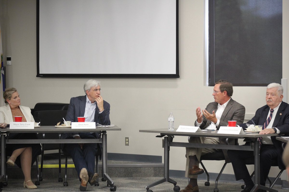 CSexton25's tweet image. Enjoyed joining @ltgovmcnally and business leaders from across Tennessee at today’s @TNChamber Board Meeting and Nuclear Lunch in Oak Ridge! We had a great discussion on the state’s economic momentum and the growing role of nuclear innovation in our future.