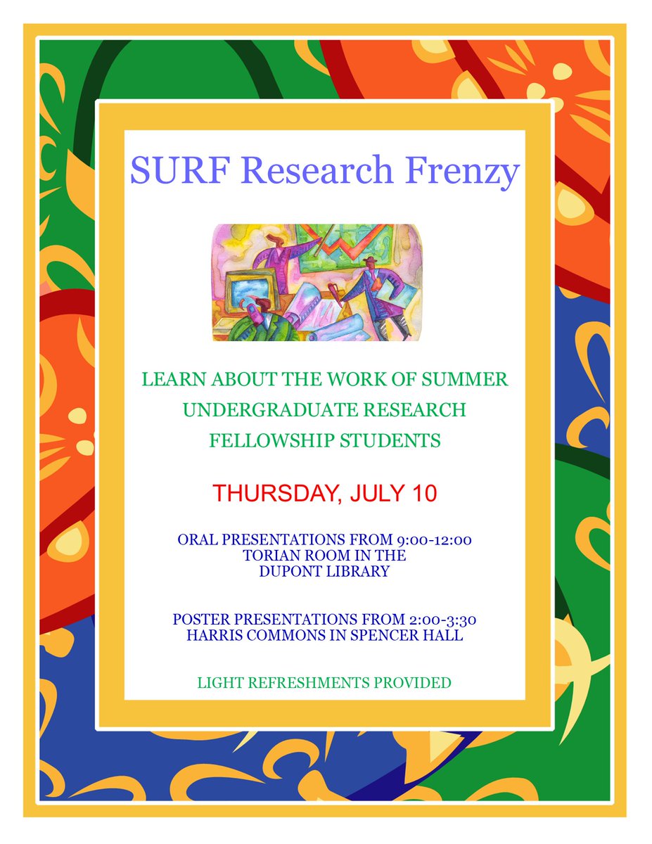 ResearchSewanee's tweet photo. Tomorrow! https://t.co/jPQcJEHKd9