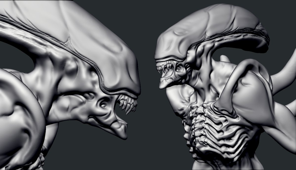 hellbrush's tweet photo. Today I watched a movie about H.R. Giger. This man has become a legend to me. His journey is difficult and interesting.
I feel I am free to be creative and contribute to a culture that will one day be appreciated.
WIP
#creaturedesign #cgi #hellbrush #zbrush #3d #alien #Giger https://t.co/mG5HhM2ZfN