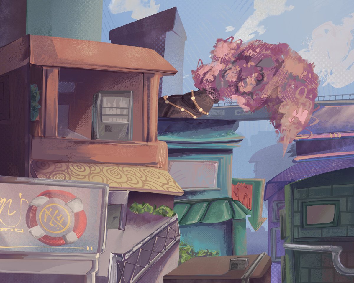 reveriedYue's tweet image. crossroads environment that i started yesterday before the new pictures came out so good timing i guess :] #phighting #phightingart