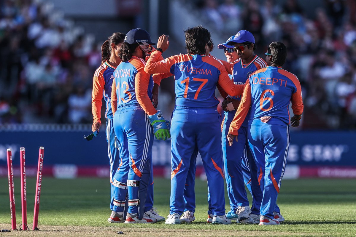 🚨 OUR WOMEN'S TEAM CREATES HISTORY!

- First Ever T20I series win in England 🏴󠁧󠁢󠁥󠁮󠁧󠁿

WELL DONE, WOMEN'S IN BLUE 🇮🇳💙