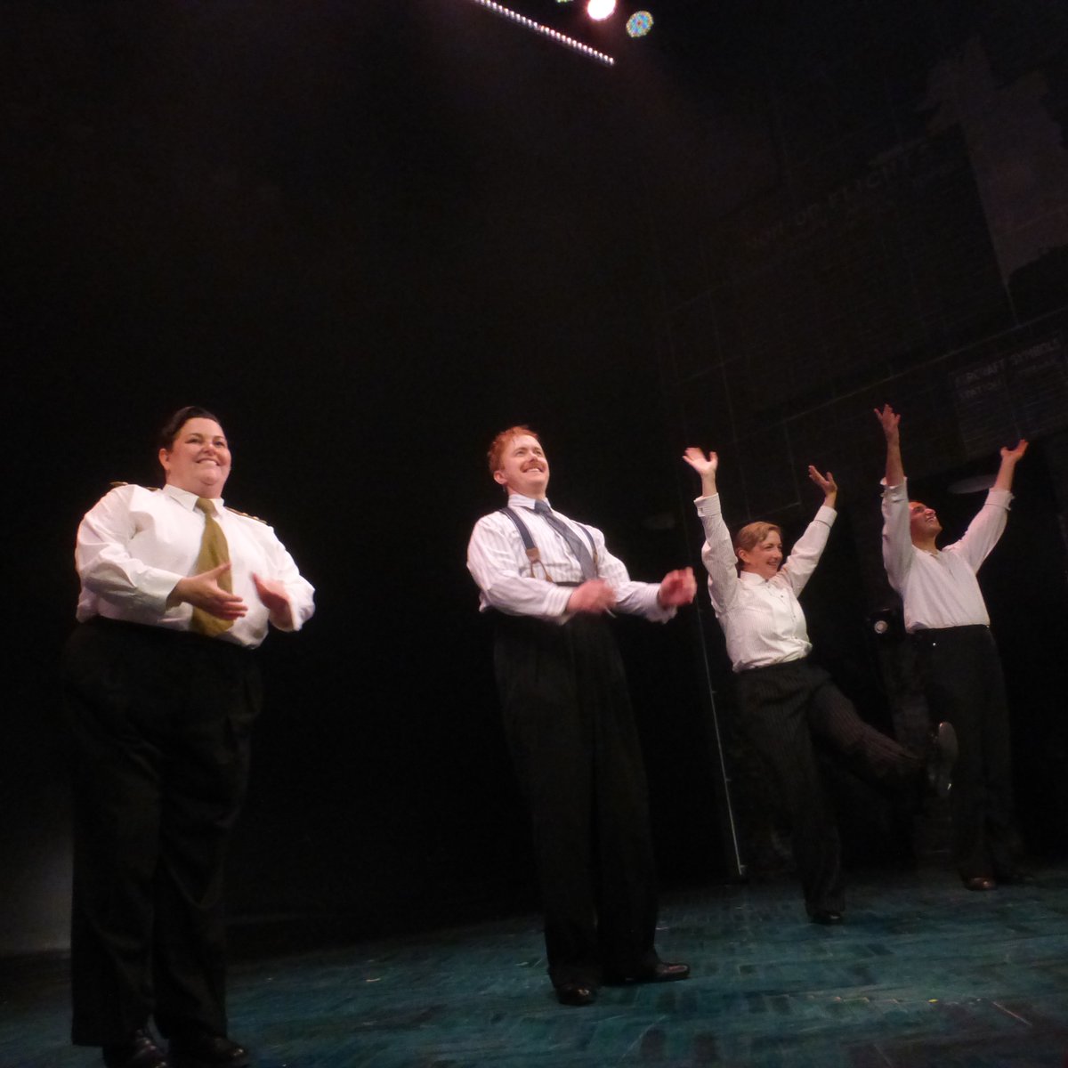 Curtain call photos from the 8th July matinee performance of <a href="/mincemeatlive/">Operation Mincemeat</a>. Caught the new(-ish) cast yesterday. I was primarily interested in seeing @petermcgovern &amp; <a href="/alexdeboo/">Alex Young</a>, both of whom I've seen &amp; liked in other shows, and I thought they both gave excellent performances.