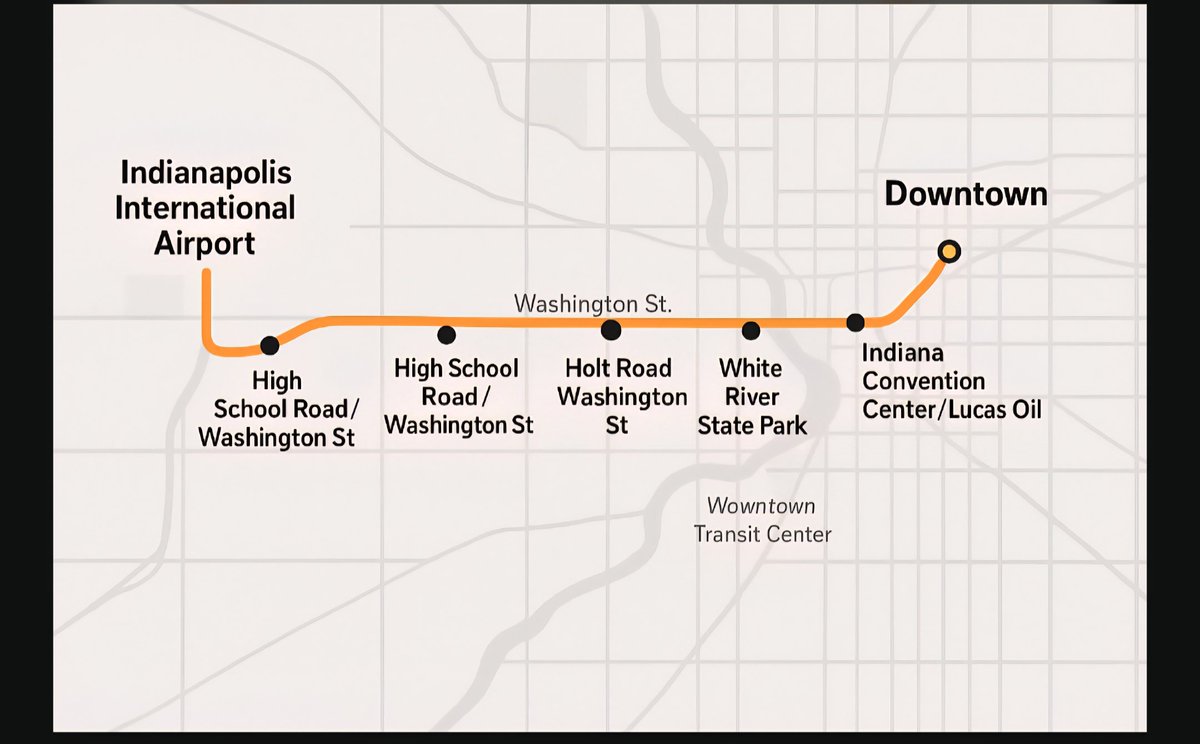 Here's a potential idea for a light rail in Indianapolis! #Indianapolis #trains