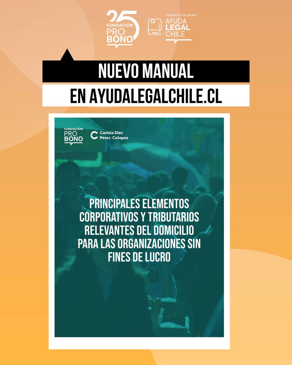 📢¡Nuevo manual en AyudaLegalChile.cl!

📄Presentamos el trabajo realizado por abogados de Cariola Díez Pérez-Cotapos, que tiene por objeto dar a conocer los principales elementos relevantes del domicilio para las OSFL.

🔗 👉🏽 ayudalegalchile.cl/2025/06/corpor…