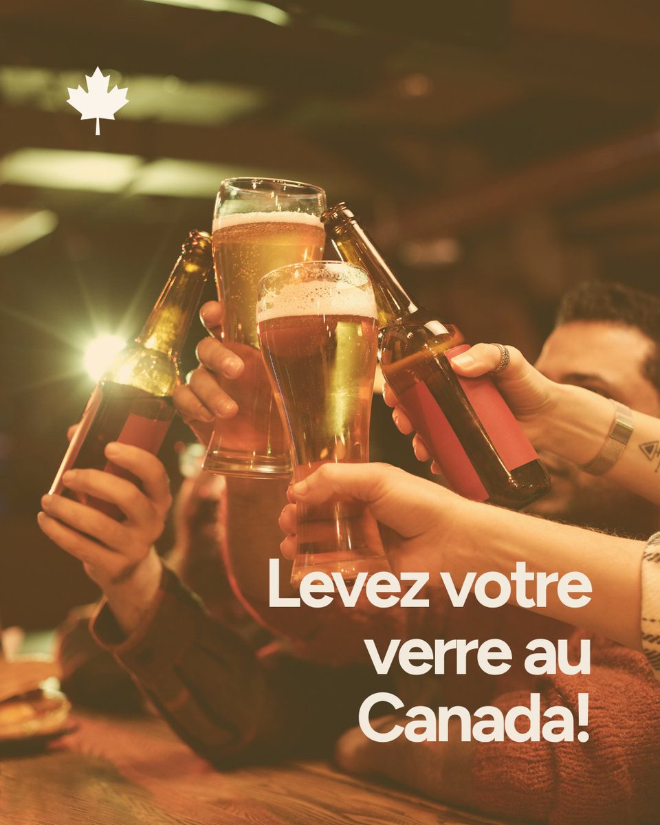 BeerCanada's tweet image. Montrez votre fierté pour le Canada en achetant des produits canadiens. Il n&apos;y a rien de mieux que d&apos;ouvrir une bière fraîche, brassée localement, avec des amis. À la santé du vrai Nord, fort et amoureux de la bière! 🍺🍁 🍺 #FiersDeNotreBiere