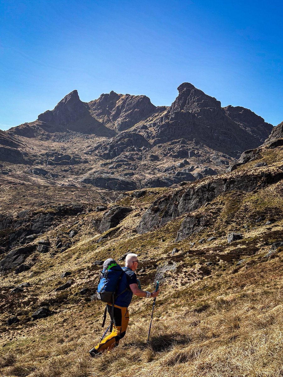 Gerry leading the way to spearhead and a familiar mountain in the background #thisweeksvideo