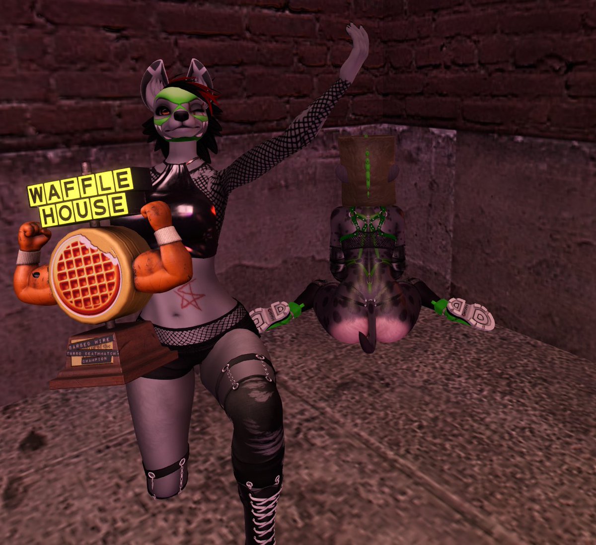 Felicia Zucker (@feliciawuff) on Twitter photo Remember the time I beat up Peppercorn at <a href="/Limitless_SLPW/">Limitless Pro Wrestling</a> and caused her to have a mental breakdown. No? Here's a pic!
I think her new paper bag mask is super fitting for her.
Can't wait to beat up my useless cousin. Then Bag head can stop being a bad influence on her. Remember the time I beat up Peppercorn at <a href="/Limitless_SLPW/">Limitless Pro Wrestling</a> and caused her to have a mental breakdown. No? Here's a pic!
I think her new paper bag mask is super fitting for her.
Can't wait to beat up my useless cousin. Then Bag head can stop being a bad influence on her.