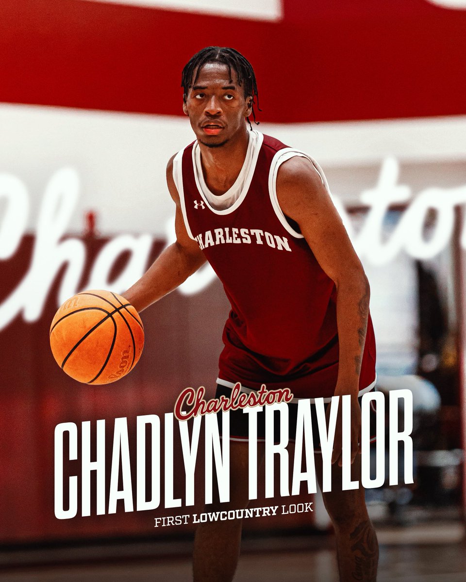 CofCBasketball's tweet image. 🌴👀 @ChadlynTraylor3 looking good in Maroon and White
