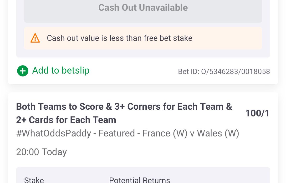 Absolutely mental odds