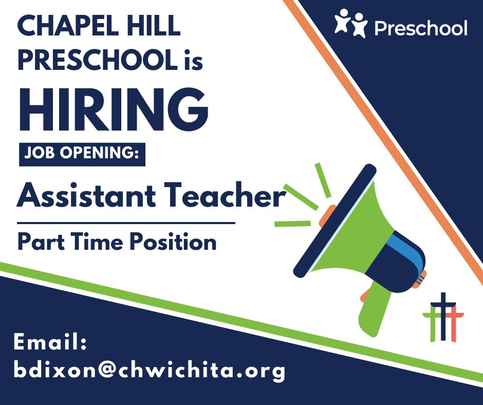 Chapel Hill Preschool is Hiring!
Part-Time Assistant Teacher
We are seeking enthusiastic and caring individuals to join us, you will play a vital part in supporting the growth and development of young children.
Apply Now! ow.ly/u8i350W6vUZ