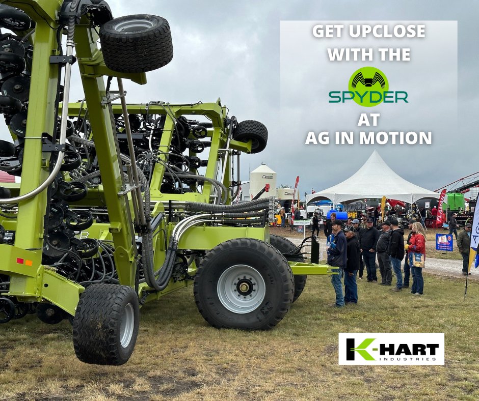 🕷 K-Hart is all setup at #AIM25!
📍Booth 458-459 | 📅 July 15–17

Get a first look at what’s coming for 2026:
🔧 Maintenance-free disk bearings
💪 Premium mud scrapers for max uptime

Got questions? Our engineers are ready to talk all about the Spyder drill!

See you there! 🌾