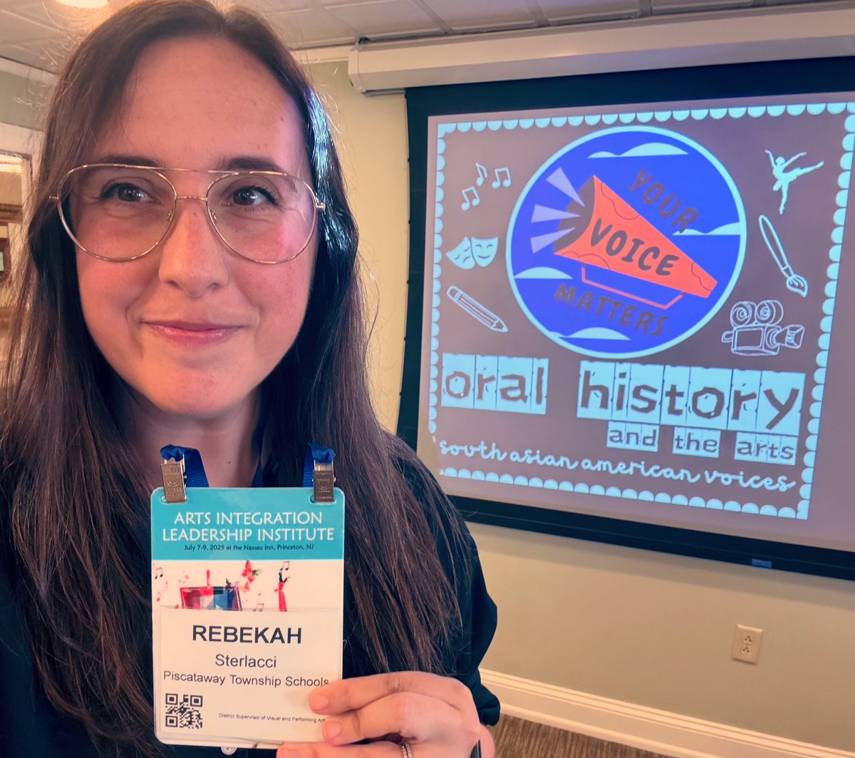 VPA Supervisor Rebekah Sterlacci presented sessions on Oral History and the Arts at the NJPSA Arts Integration Leadership Institute in Princeton. An honor to share resources for curriculum and instruction with educators and artists at this awesome Institute! #PwayArts
