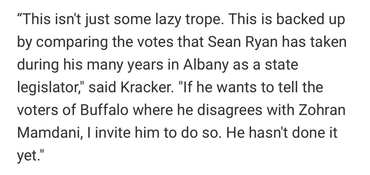 Sean Ryan wants to pretend he’s different from Zohran Mamdani, but look at his votes. He hasn’t told Buffalo voters where he disagrees with NYC’s socialist agenda. He can’t.

We deserve better. Vote Gardner.

btpm.org/local/2025-07-…