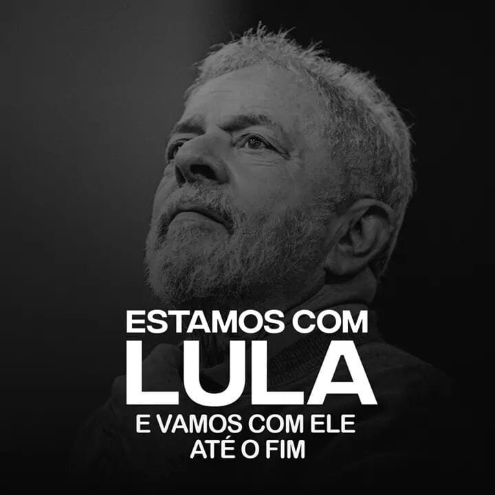 <a href="/LulaOficial/">Lula</a> Estamos juntos nessa luta, meu presidente.