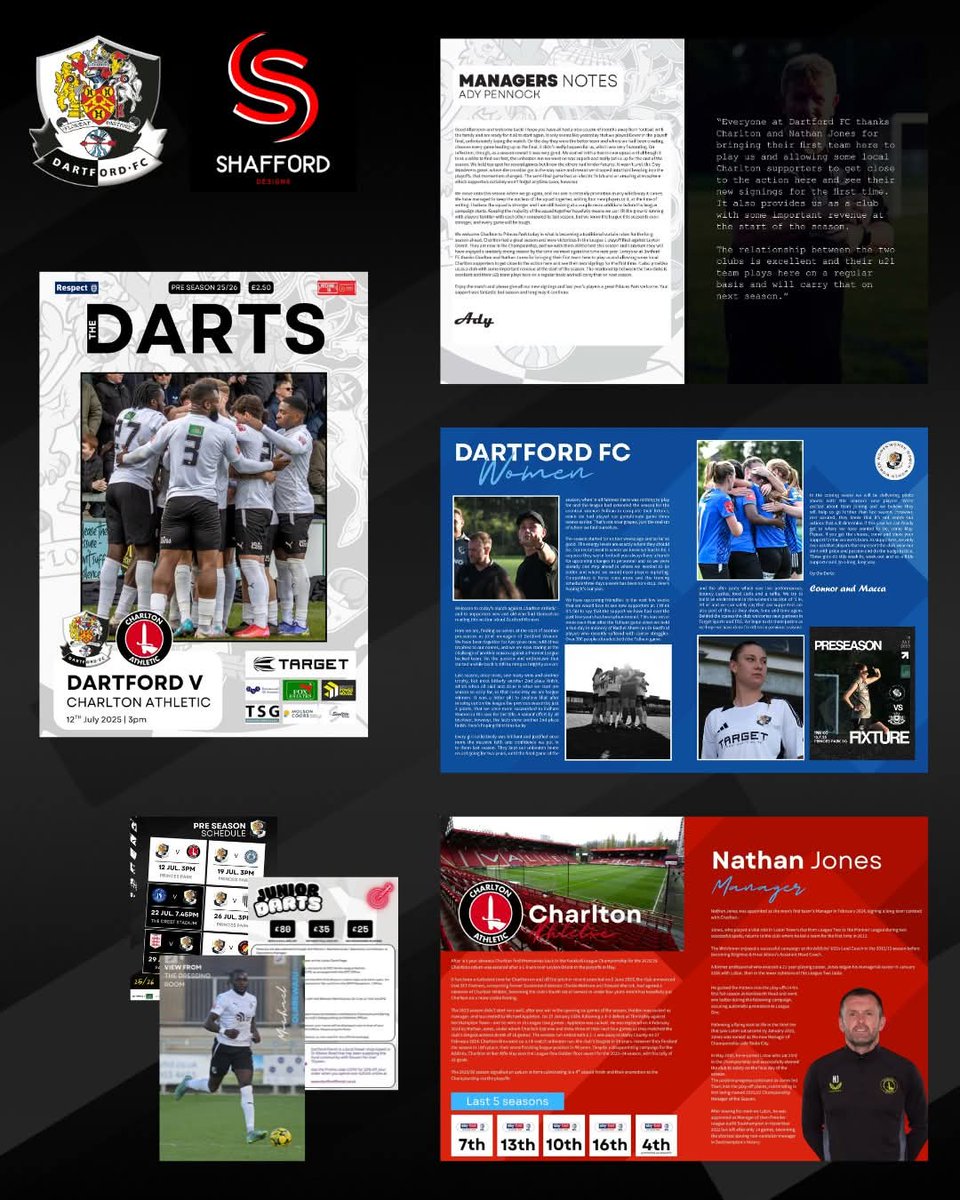 It is always a struggle to come up with new ideas for the programme especially as it is my 8th season but I am really pleased with what I have designed

I think it is the best one yet even if I had to write about a certain inept former Saints manager who is now managing Charlton!