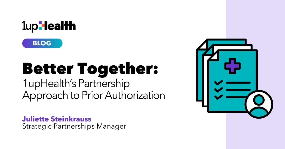 1upHealth is working hard to fix the Prior Authorization process but it's simply too big and complex to tackle alone. That’s why we're partnering with other tech companies to solve each customer’s unique PA challenges.

Learn more: bit.ly/46yZIJj

#partners #blog #PA