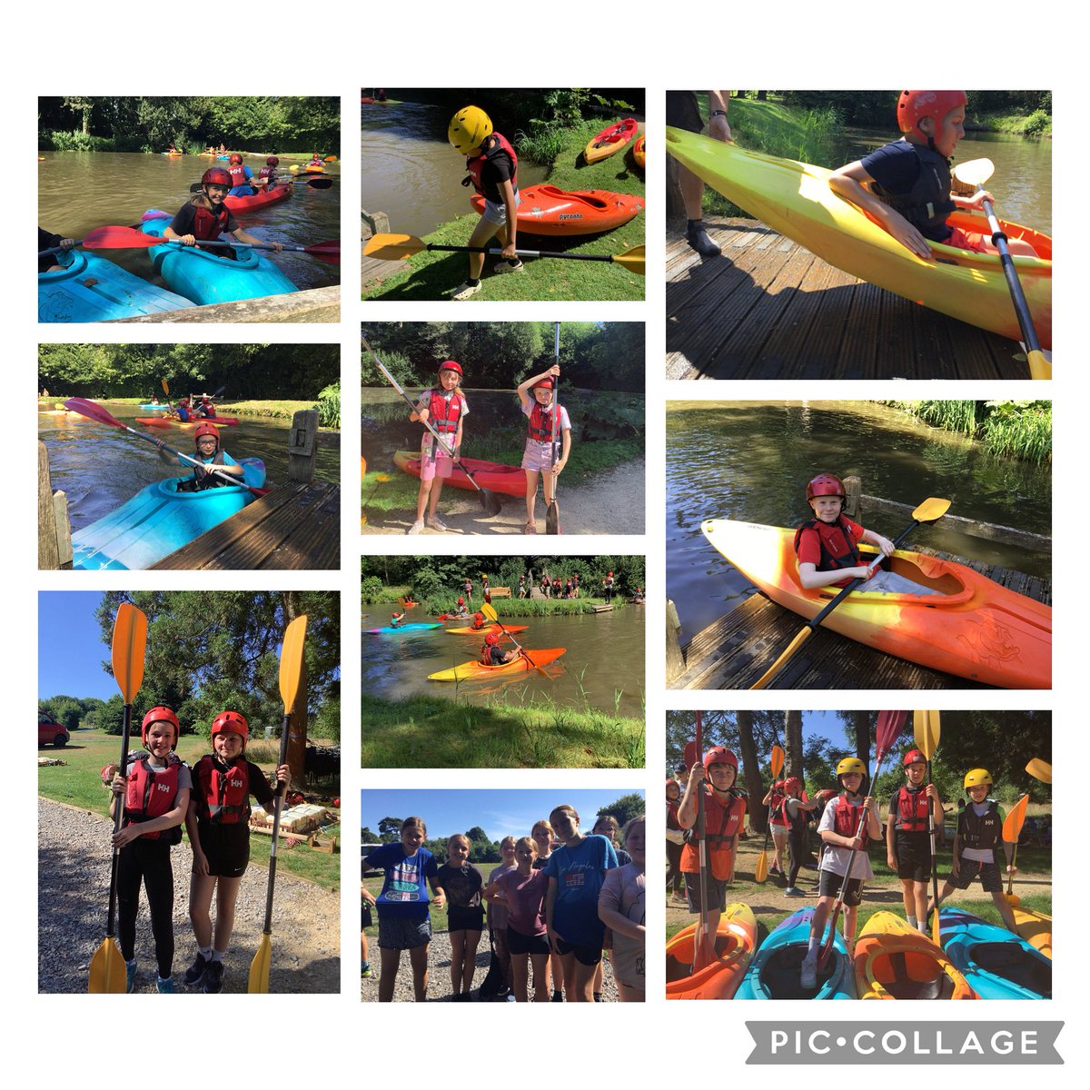 Our busiest day was a roaring success - kayaking, raft building, orienteering, archery and low ropes. Our favourite activity was the kayaking!