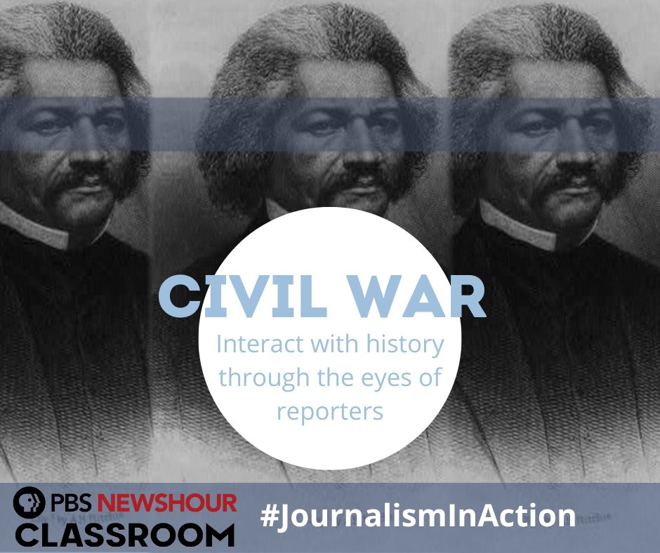 NewsHourExtra's tweet image. Teachers: Check out PBS @NewsHour Classroom's #JournalismInAction website: Civil War case study

Fun interactives, photos, videos, newspaper articles from US history — #primarysources via The Library of Congress Gr 6-12

#engchat #sschat #medialiteracy bit.ly/4lla2ta