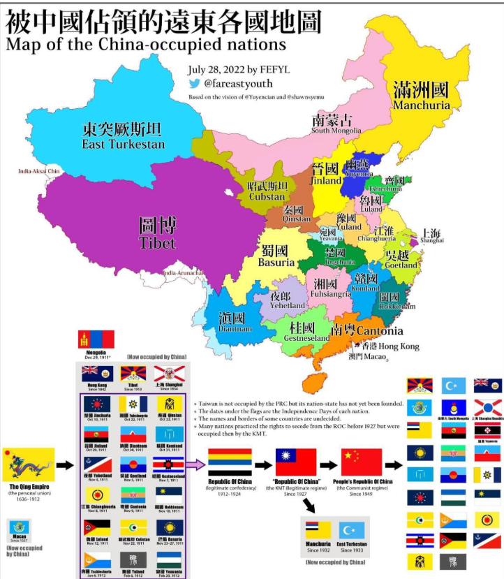 现实问题是，文明国家并不肯贴钱来殖民你
那么你怎么办呢？你要继续被中国共产党奴役吗？你没有想过彻底摆脱中国共产党吗？

时与势都在诸夏独立运动！
香港独立，唯一出路！
上海独立，唯一出路！