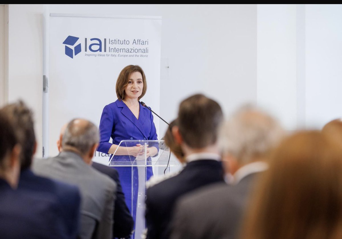NathalieTocci's tweet image. It was an honour to host President @sandumaiamd @IAIonline . Vision, integrity and courage we so need in Europe