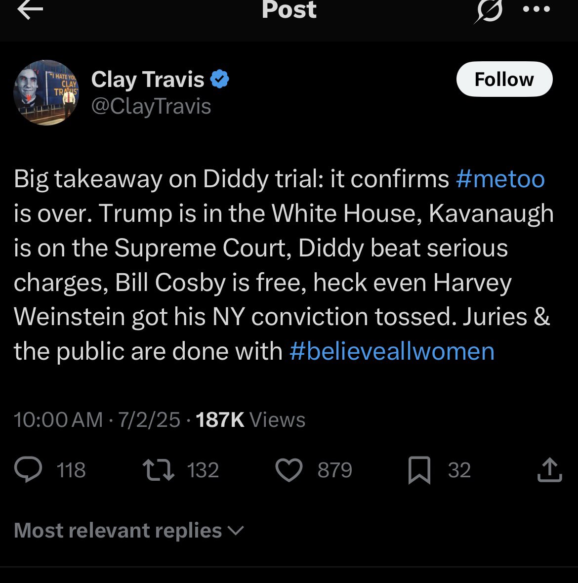 FOTPDave's tweet image. Clay Travis having an extremely normal week running his sports website!