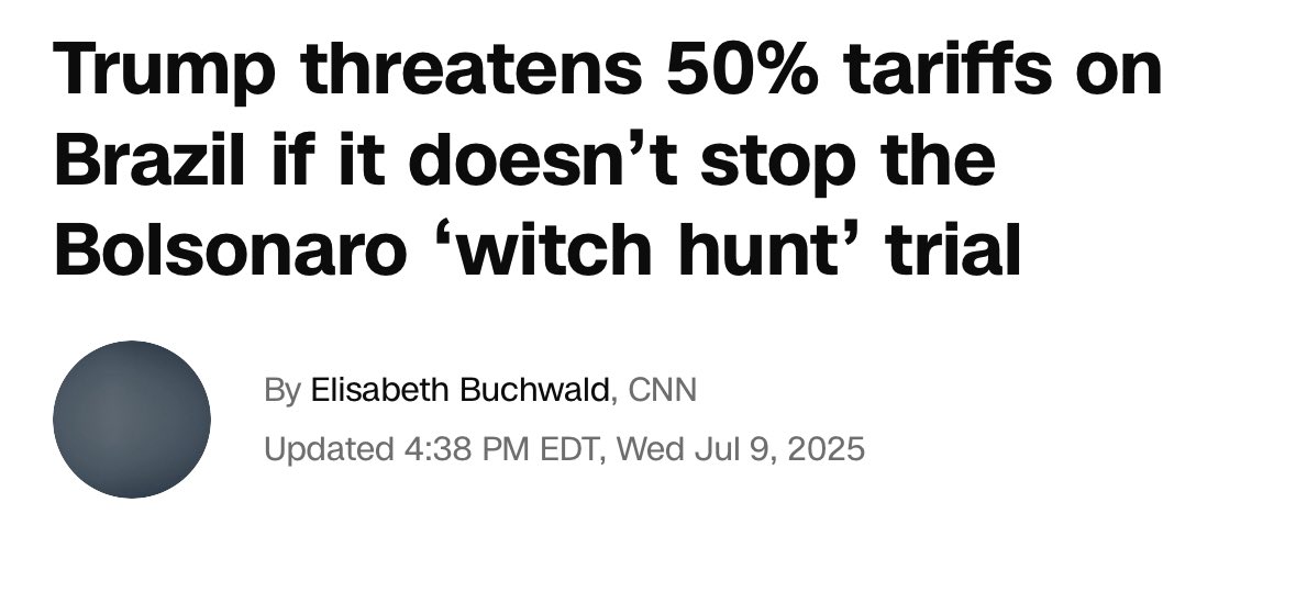 secupp's tweet image. “I’ll tax my own citizens if your sovereign nation doesn’t do what I want it to for my own personal and political interests!” is OF COURSE the logical conclusion of the dumb tariff wars.