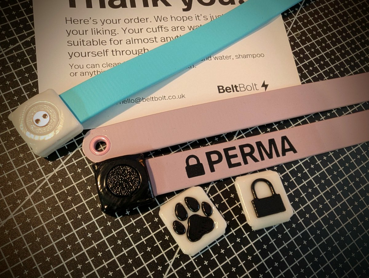 LockedUpLesbian π 9k (@lockeduplesbian) on Twitter photo The first few <a href="/BeltBoltUK/">BeltBolt β‘</a> Biothane everyday cuffs getting shipped out into the world tonight! Don't they look lovely? :3
Cuff-stencils are now available on custom order! beltbolt.co.uk/shop The first few <a href="/BeltBoltUK/">BeltBolt β‘</a> Biothane everyday cuffs getting shipped out into the world tonight! Don't they look lovely? :3
Cuff-stencils are now available on custom order! beltbolt.co.uk/shop