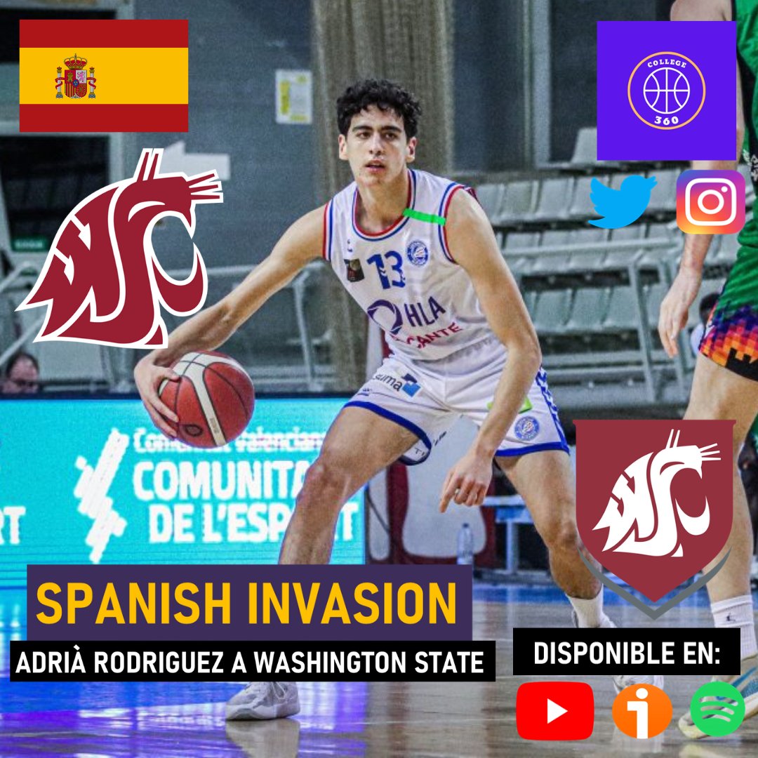College 360 (@college_360_) on Twitter photo 🚨 SPANISH INVASION 🚨
Junto a <a href="/virueles/">Jorge Virué</a> y <a href="/gumersindo_dc/">David Cortés</a> analizamos la decisión del jugador español de 22 años Adrià Rodríguez, que deja Alicante para jugar en Pullman el año que viene balo las órdenes de David Riley y PGR.
📺 youtube.com/watch?v=MXOIfn…
📻 go.ivoox.com/rf/152611040 🚨 SPANISH INVASION 🚨
Junto a <a href="/virueles/">Jorge Virué</a> y <a href="/gumersindo_dc/">David Cortés</a> analizamos la decisión del jugador español de 22 años Adrià Rodríguez, que deja Alicante para jugar en Pullman el año que viene balo las órdenes de David Riley y PGR.
📺 youtube.com/watch?v=MXOIfn…
📻 go.ivoox.com/rf/152611040