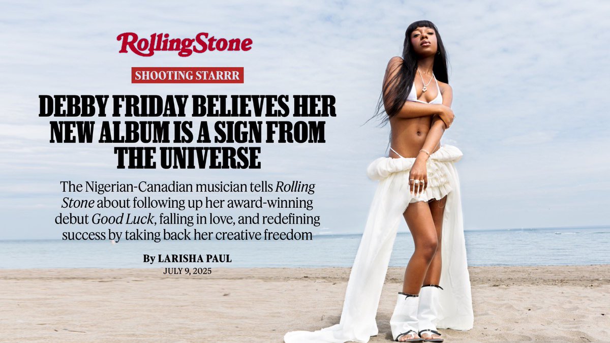 Spoke with Debby Friday about her new album The Starrr of the Queen of Life, the power that comes with stepping away from what doesn't serve you, and taking risks 🌟

🔗: rollingstone.com/music/music-fe…
