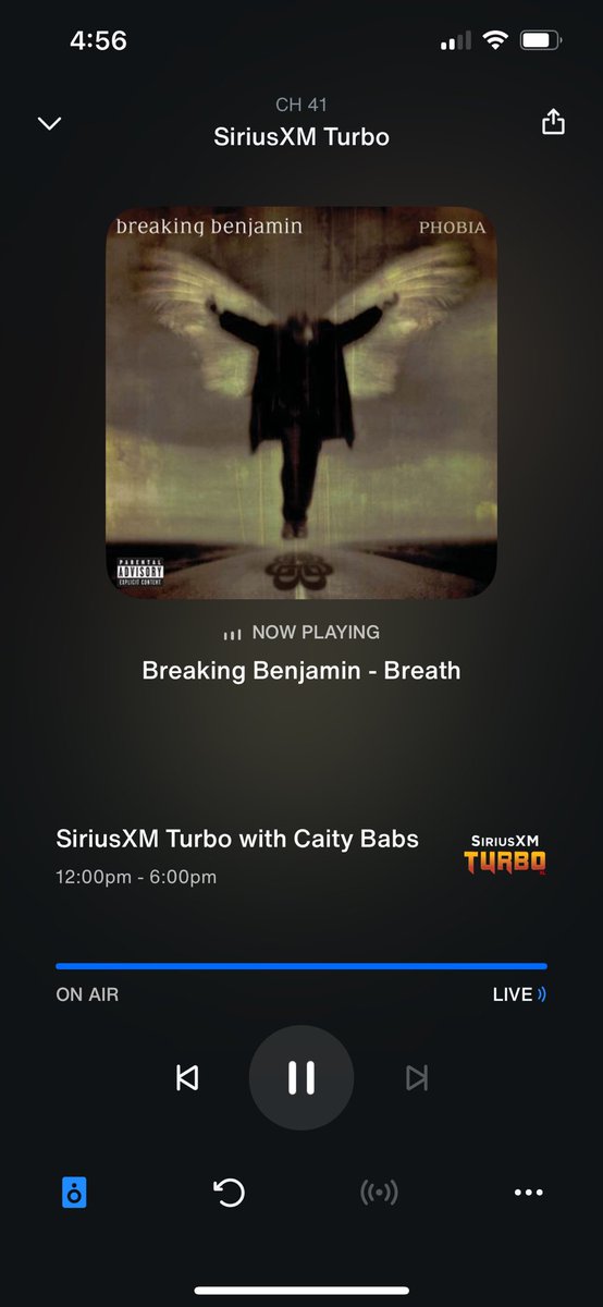 Hey <a href="/CiBabs/">Caity Babs</a> thanks for playing some <a href="/breakingbenj/">Breaking Benjamin</a> for my arrival to our pool after signing off from work. Always love your time on the air <a href="/SiriusXMTurbo/">SiriusXM Turbo</a>