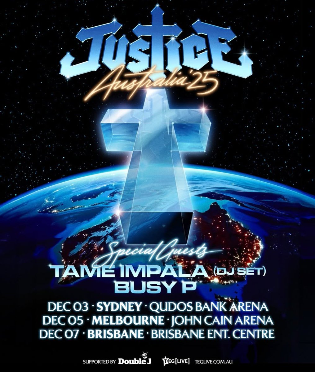 You're telling me australian Justice fans get both Busy P and Tame Impala opening for them!?