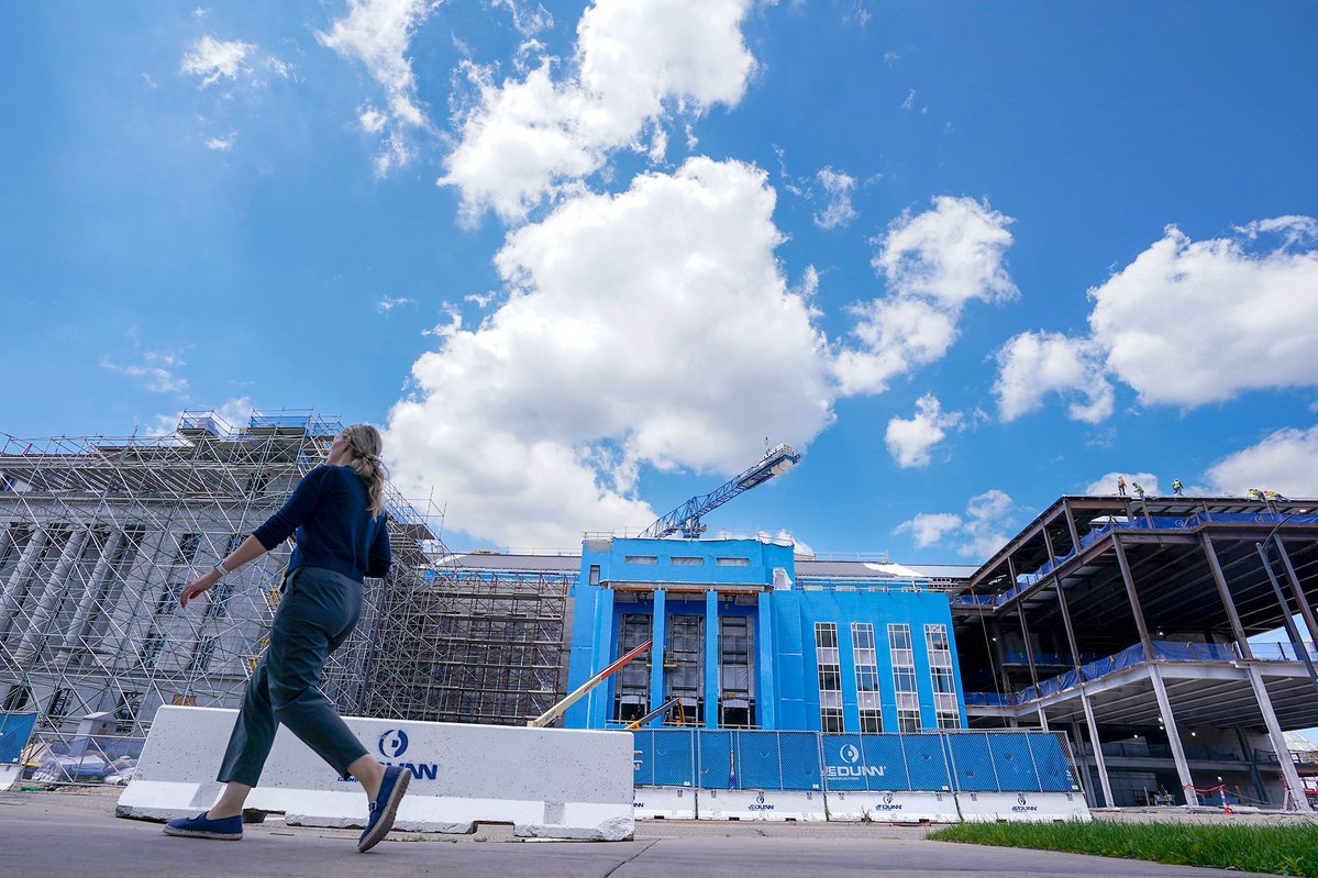 MNHouseInfo's tweet image. Work continues on the State Office Building renovation and expansion project July 9.
📸 Michele Jokinen
#mnleg
