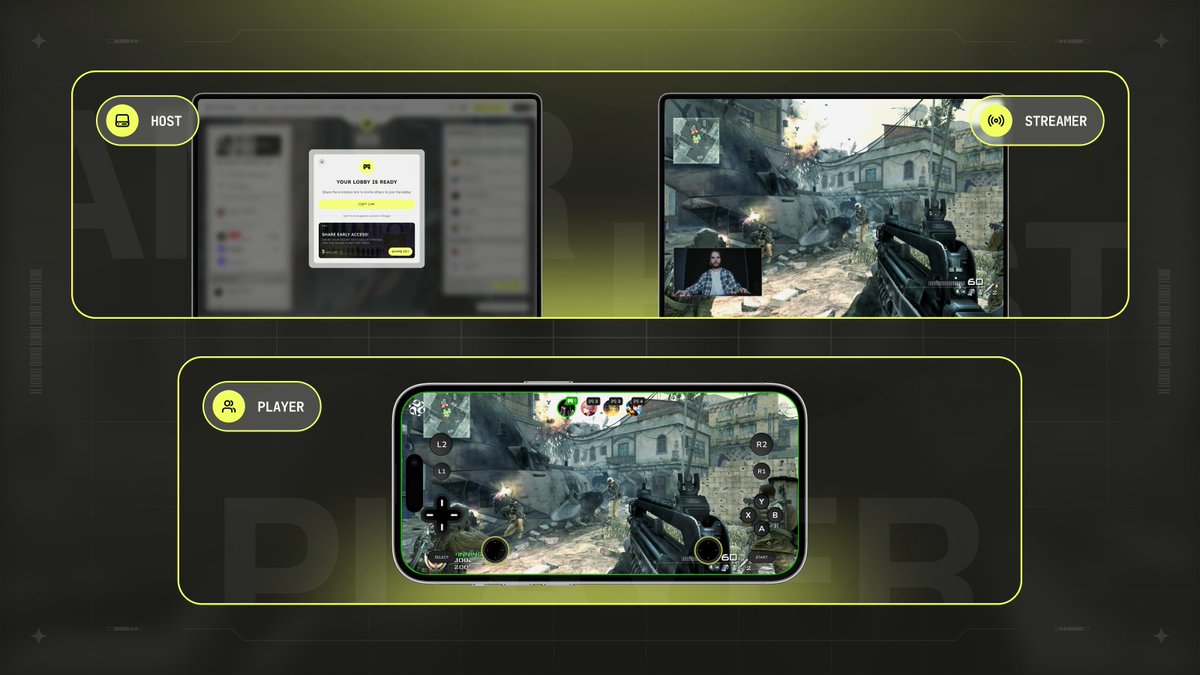 Shaga isn’t just a tool for streamers.

It’s a platform made up of three roles.
Every session depends on how they work together.

Streamers

Shaga gives your community a way to move from chat to control.

You’re not just playing for your viewers. You’re playing with them.

It’s a