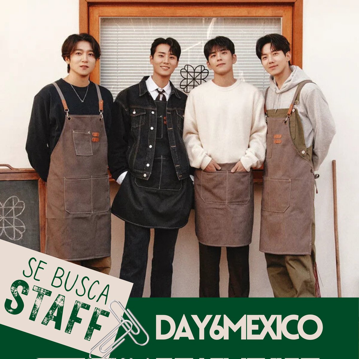 Day6Mexico's tweet photo. 🍀 𝗰𝗼𝗻𝘃𝗼𝗰𝗮𝘁𝗼𝗿𝗶𝗮 𝗱𝗲 𝘀𝘁𝗮𝗳𝗳 🍀
¡hola! después de mucho tiempo inactivxs en twitter, la fanbase está en búsqueda de staff presencial y en línea ✨️

mas información en las imágenes o por dm 💟
registro: https://t.co/7K1kooKwWx https://t.co/btRHg1662m