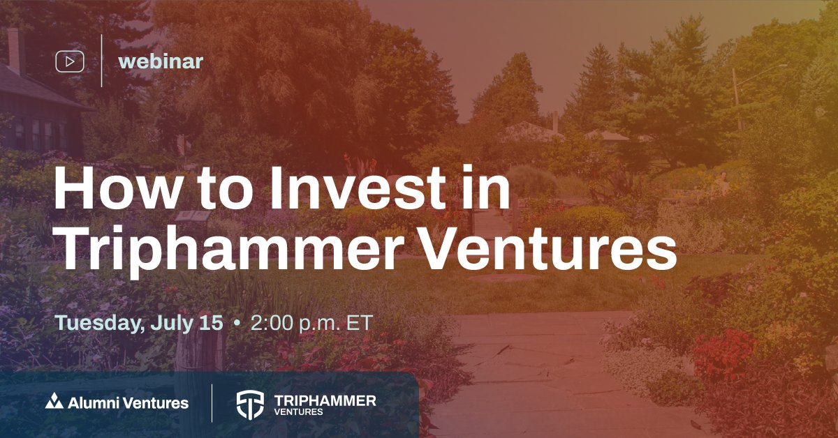 TriphammerVC's tweet photo. Join Brian Keil and Wesley Yiu for a behind-the-scenes look at how Triphammer Ventures sources standout startups and builds a diversified venture portfolio. From deal flow to fund strategy, register now for your insider pass: https://t.co/9SCun06aVR. https://t.co/SrnjrbGaAU