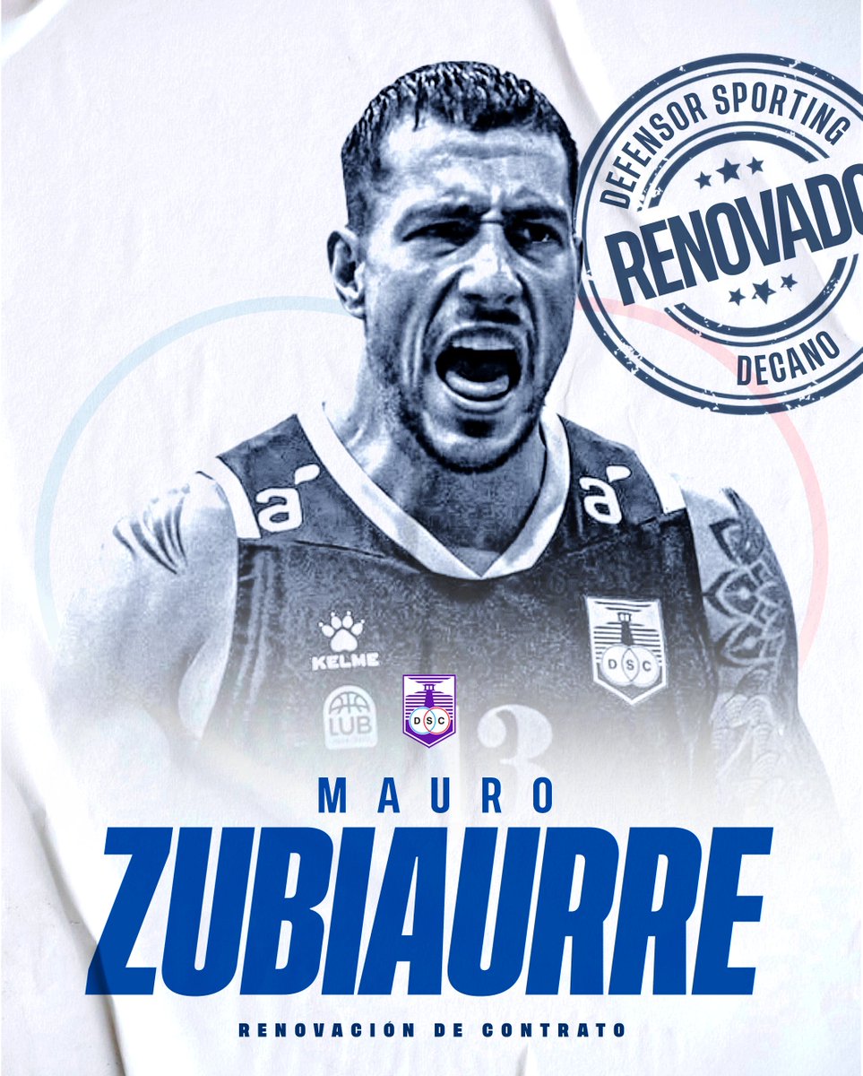 𝗥𝗘𝗡𝗢𝗩𝗔𝗗𝗢

Mauro Zubiaurre renovó su vínculo con Defensor Sporting para la próxima temporada.

¡𝗩𝗮𝗺𝗼𝘀, 𝗠𝗮𝘂𝗿𝗼! 💪🏼