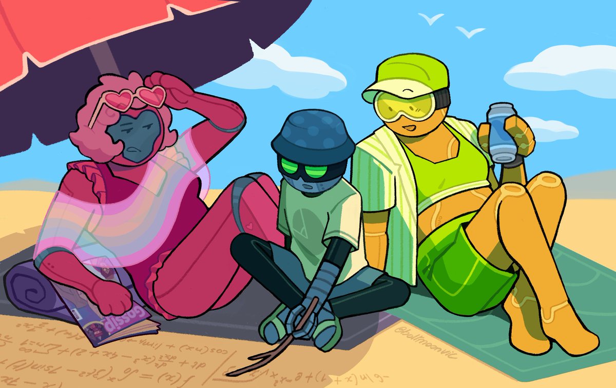boltmoonvic's tweet image. Relaxing by the beach isn't the same for everyone ☀️📐
#bfdi #bfdia #tpot #tengolfpuff