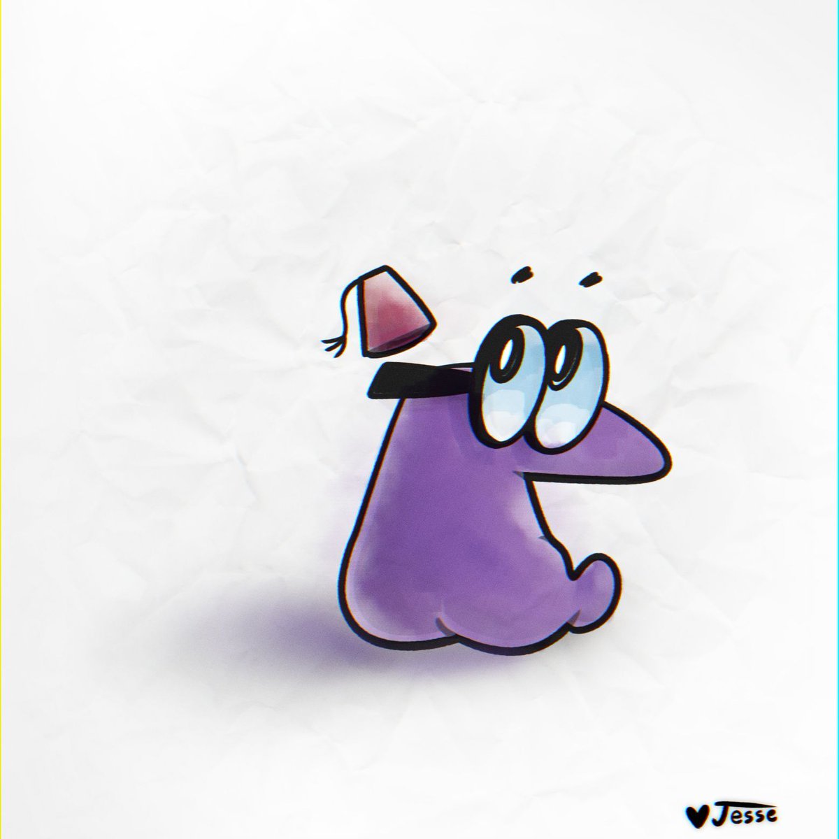 jessejayjones's tweet image. Art Fight Revenge for @FezzedPenguin ... He's just a little guy!!