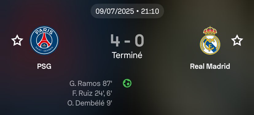 JE DÉCLARE LA SESSION SUR LE REAL VADRID OUVERTE