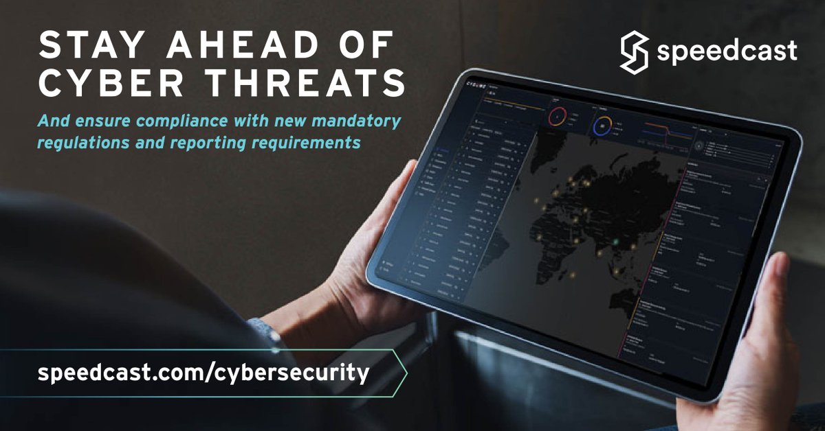 Speedcast (@speedcastglobal) on Twitter photo Starting July 16, new, mandatory #cybersecurity reporting regulations for U.S. flagged #maritime sites go live. #Speedcast #cyber partner <a href="/cydome/">Cydome Security π‘οΈβ</a> offers a FREE Cyber Reporting Tool: ireport.cydome.io Get the details on the latest regs in our #blog: tinyurl.com/5n857s57 Starting July 16, new, mandatory #cybersecurity reporting regulations for U.S. flagged #maritime sites go live. #Speedcast #cyber partner <a href="/cydome/">Cydome Security π‘οΈβ</a> offers a FREE Cyber Reporting Tool: ireport.cydome.io Get the details on the latest regs in our #blog: tinyurl.com/5n857s57