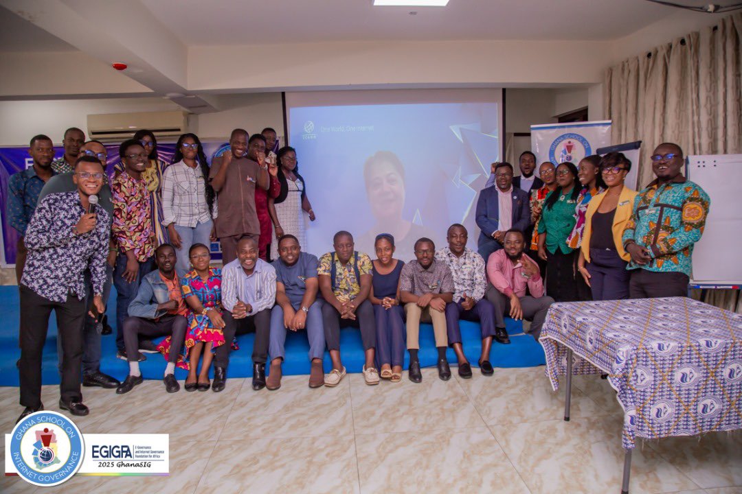 ghanasig's tweet photo. π #GhanaSIG 2025 β Day 2 Recap
From cybersecurity & IP management to e-governance & ICANN engagement, Fellows dove deep into key IG topics!
Thanks to our amazing speakers & engaged Fellows for making the day impactful!
#InternetGovernance #TechForGood #EGIGFA https://t.co/pDqMZD6ybD