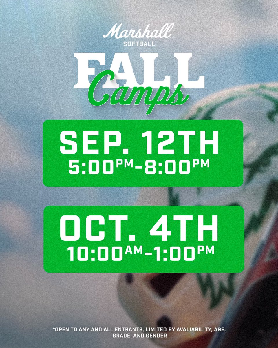 HerdSB's tweet image. More camps coming this fall! 🏕️ 🥎
🥎: bit.ly/HerdSB2025Camps