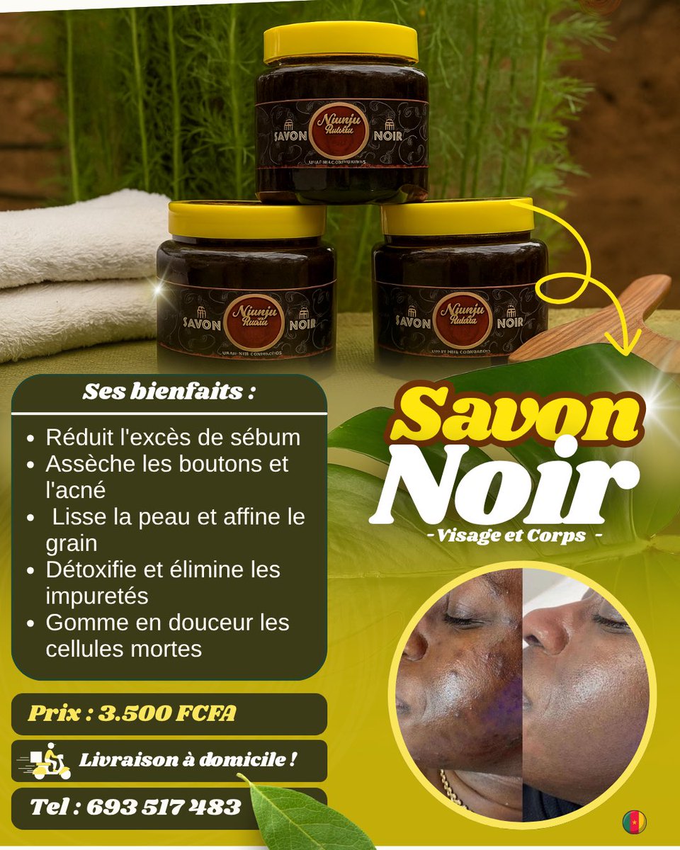 KemeticCosmetic's tweet photo. 📌 Prix : 3.500 FCFA
📍 Livraison à domicile
📞 693 517 483 https://t.co/BZDOCwX9YX