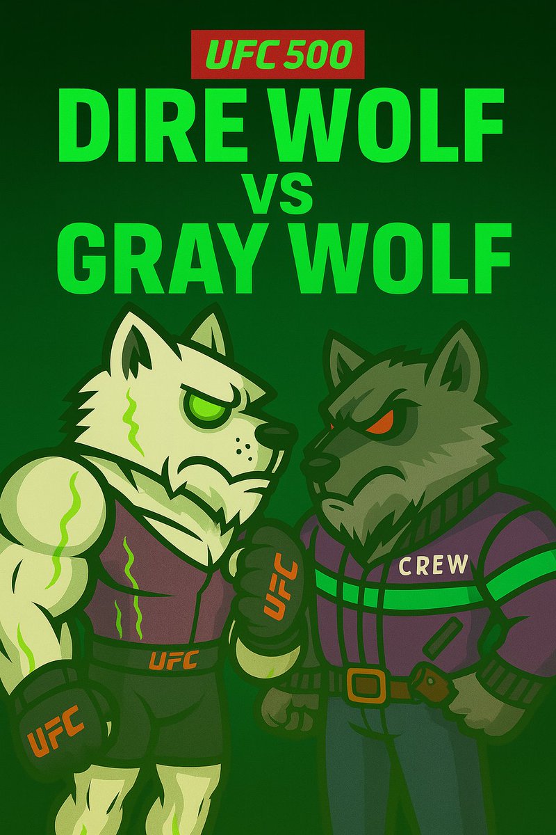 kaneCorpso's tweet photo. @ApeCryptos The fight for survival has officially begun.
Nature’s old code is getting rewritten.
And if you thought the Gray Wolf was king of the wild.
Think again.
This is what the future looks like:
📸👇
#CHERNOZOO #DireWolf #Mutation #UFC500 #GeneticEngineering #WolfWars #MutantAnimals https://t.co/i0k5YRLzC3