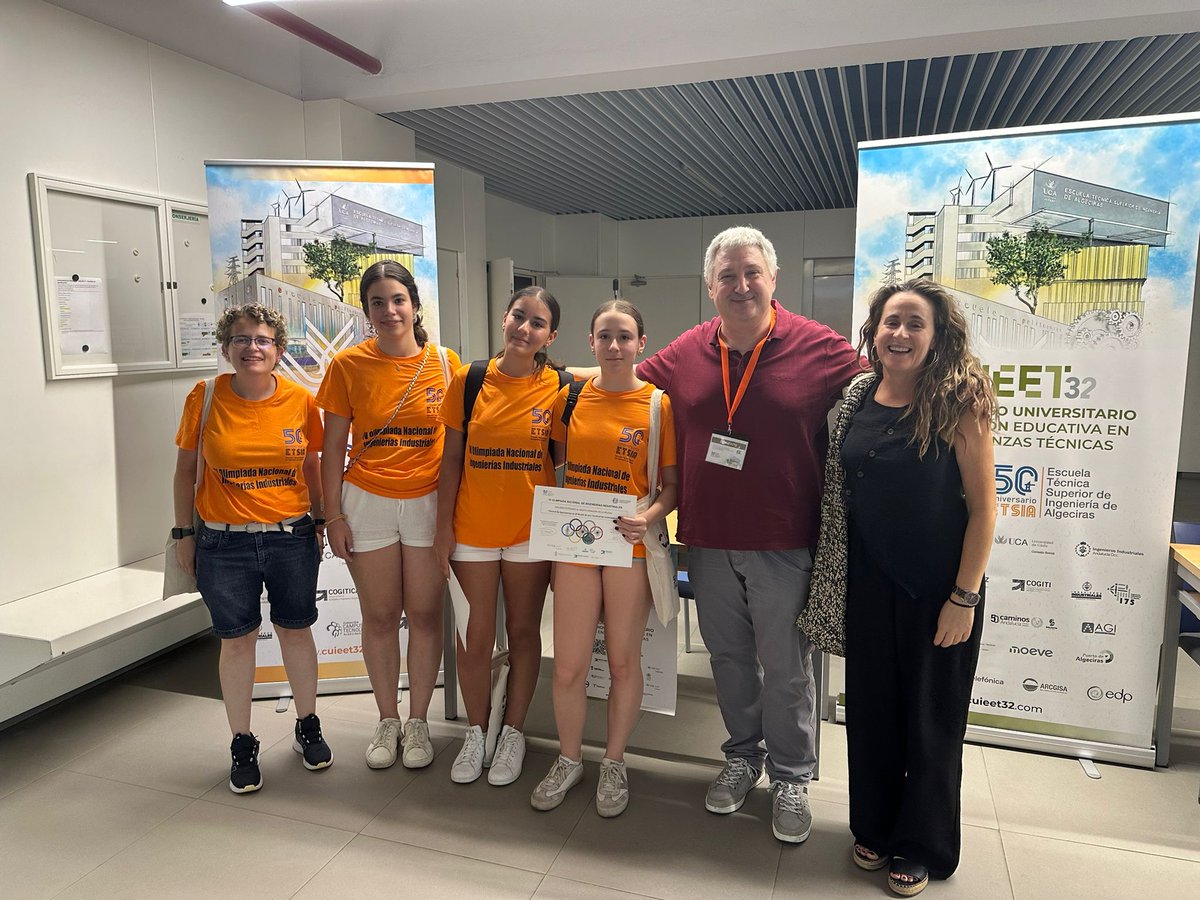 E.II.II. UEx (@eii_uex) on Twitter photo Hoy se ha celebrado la fase nacional de las IV Olimpiadas de Ingenierías Industriales en la <a href="/etsialgeciras/">Escuela Técnica Superior de Ingeniería - Algeciras</a>,las representantes de la <a href="/eii_uex/">E.II.II. UEx</a> y de Extremadura del <a href="/iesmiguelduran/">IES Miguel Durán</a> han obtenido el 3er puesto y otro premio adicional en la categoría de grupos.¡Enhorabuena!
<a href="/infouex/">UEx</a> Hoy se ha celebrado la fase nacional de las IV Olimpiadas de Ingenierías Industriales en la <a href="/etsialgeciras/">Escuela Técnica Superior de Ingeniería - Algeciras</a>,las representantes de la <a href="/eii_uex/">E.II.II. UEx</a> y de Extremadura del <a href="/iesmiguelduran/">IES Miguel Durán</a> han obtenido el 3er puesto y otro premio adicional en la categoría de grupos.¡Enhorabuena!
<a href="/infouex/">UEx</a>