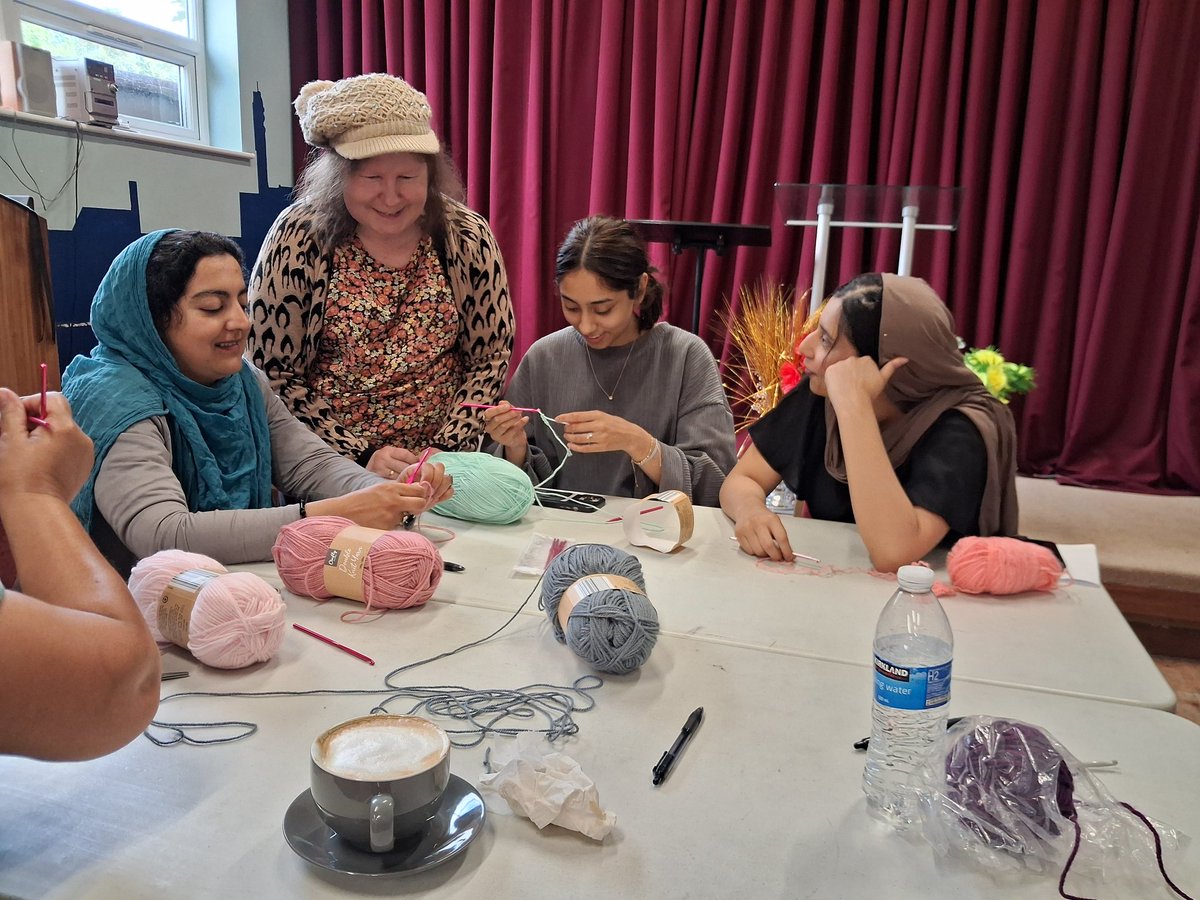 MickBrown3's tweet image. An amazing time at St Chad&apos;s Church this morning  meeting with the National Literacy Trust team looking to encourage reading in the area with their &apos;book swoop scheme&quot; and the Well Women&apos;s Cub providing crochet lessons as part of their Wednesday sessions.